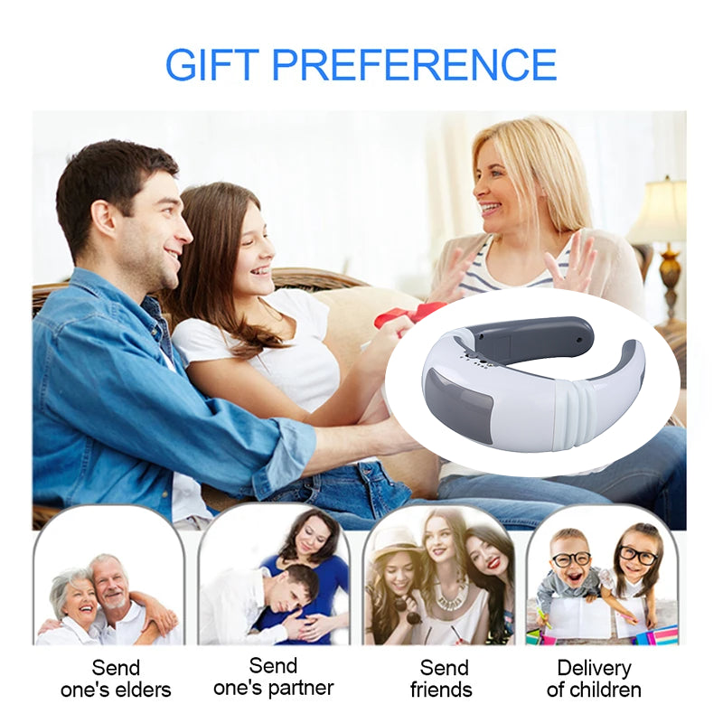 Revitalize Your Neck with the Electric Cervical Pulse Massager - Magnetic Therapy for Ultimate Muscle Relaxation!