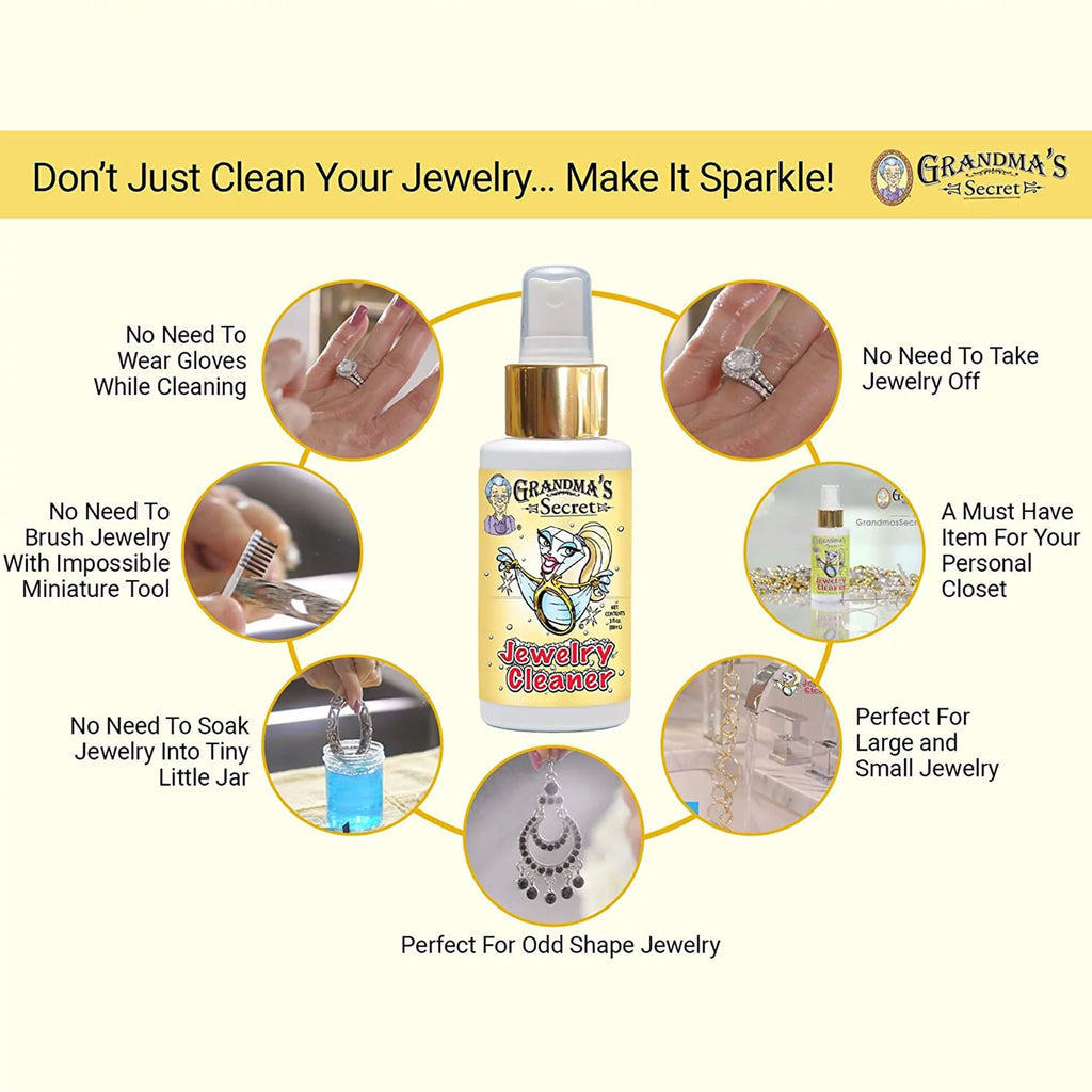 Revitalize Your Jewelry with  Jewelry Cleaner Spray - 3 Pack of 3oz Tarnish Remover for Gold & Silver