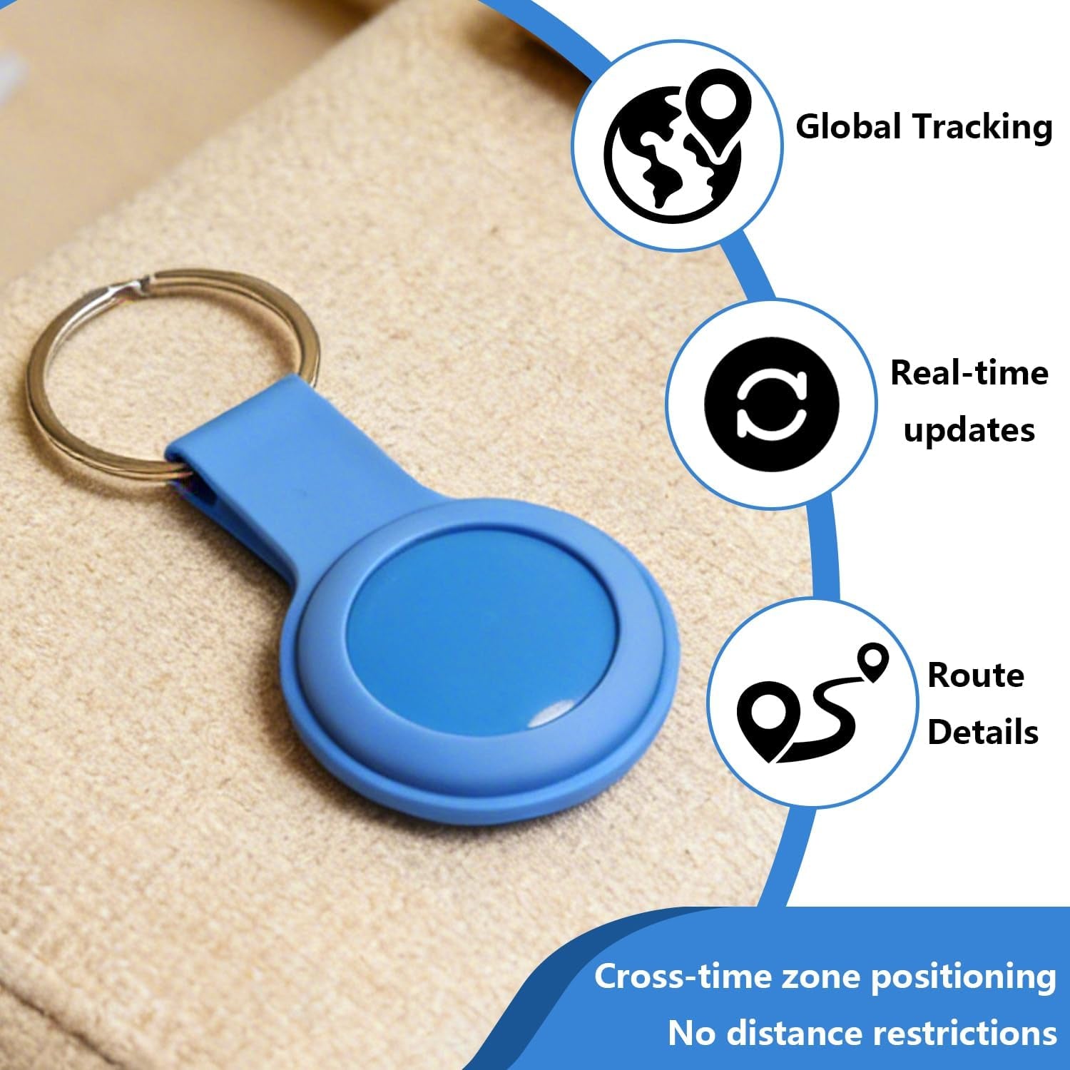GPS Tracker for Vehicles,Cars,Kids & Pets,Real-Time Location Updates,No SIM Card No Subscription,Long Standby Waterproof GPS Tracking Device for Dogs, Elderly & Valuables (Android & Ios)