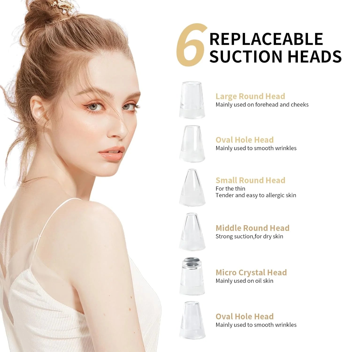 Advanced Blackhead Remover Vacuum - USB Rechargeable Pore Cleaner with 5 Probes for Flawless Skin