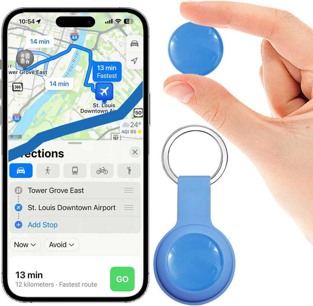 GPS Tracker for Vehicles,Cars,Kids & Pets,Real-Time Location Updates,No SIM Card No Subscription,Long Standby Waterproof GPS Tracking Device for Dogs, Elderly & Valuables (Android & Ios)