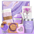 10 Pack Spa Bath Gift Sets, Bath and Body Baskets Set Holiday Gifts for Mom, Purple