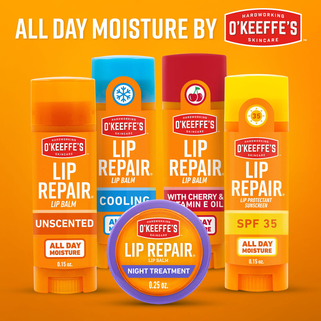 Lip Repair Variety Pack: Cooling, SPF, Original - Three 0.15Oz Lip Balm Sticks