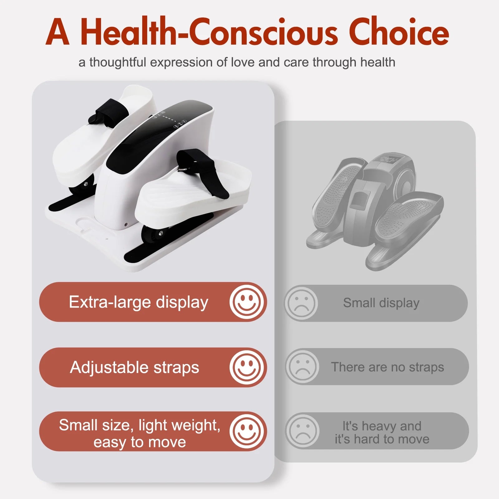 under Desk Elliptical Machine, Ellipse Leg Exerciser for Seniors Fully Assembled, Quiet & Portable Electric Seated Pedal Exerciser with Remote Control Adjustable Speeds