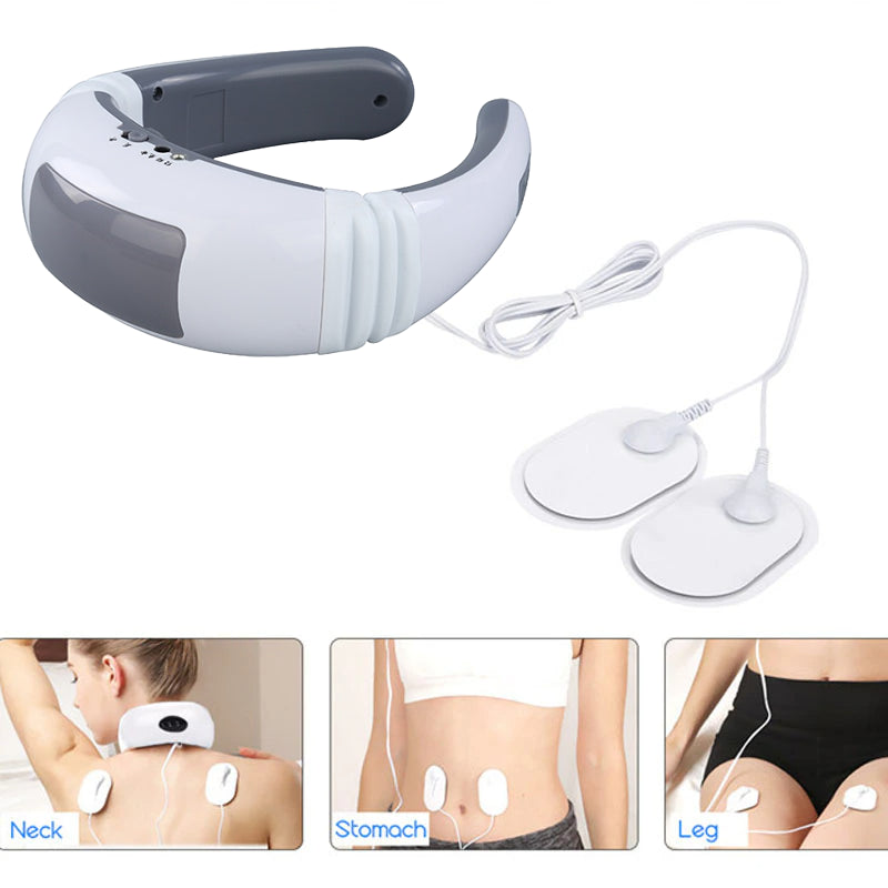 Revitalize Your Neck with the Electric Cervical Pulse Massager - Magnetic Therapy for Ultimate Muscle Relaxation!