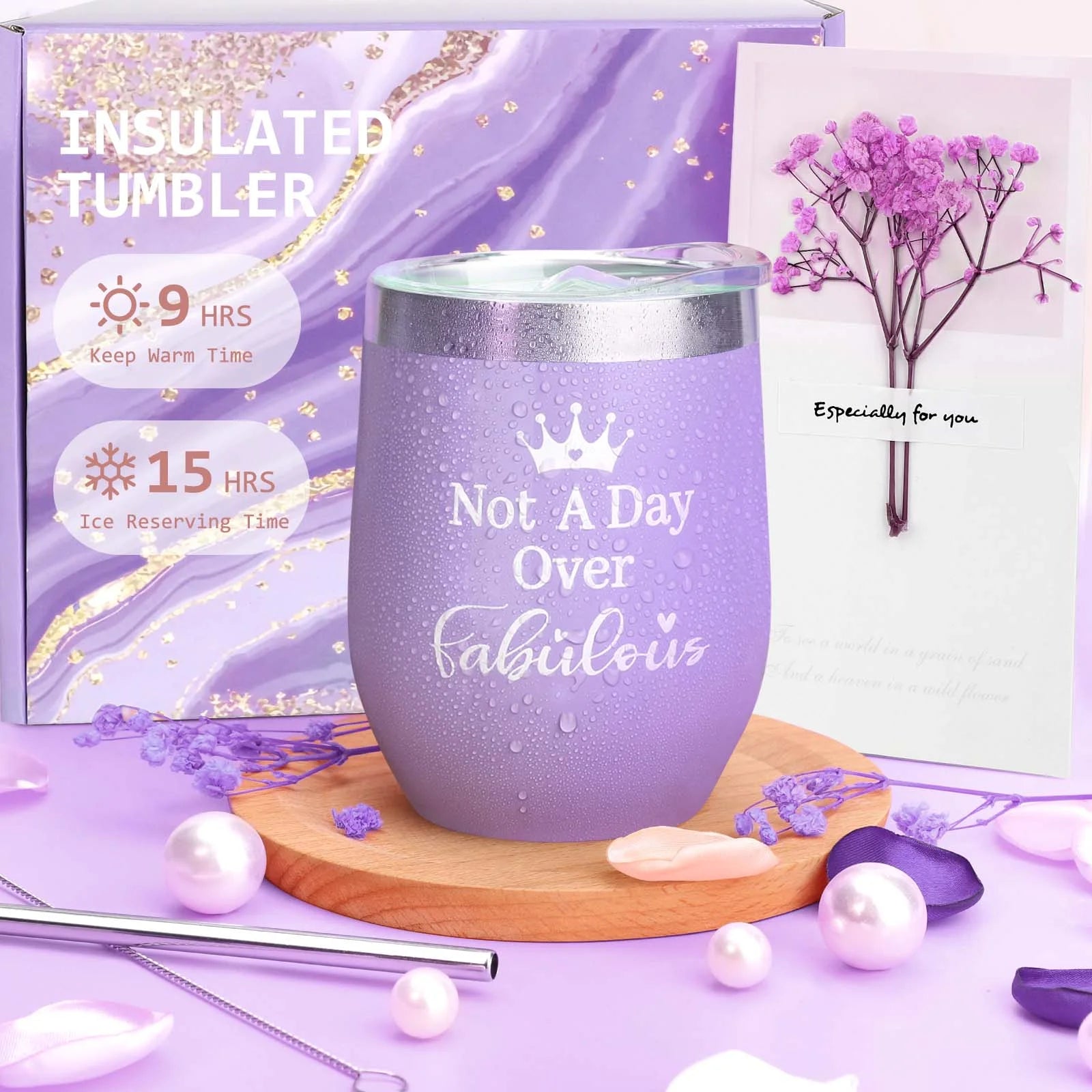 10 Pack Spa Bath Gift Sets, Bath and Body Baskets Set Holiday Gifts for Mom, Purple