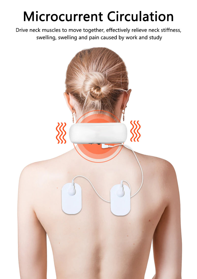 Revitalize Your Neck with the Electric Cervical Pulse Massager - Magnetic Therapy for Ultimate Muscle Relaxation!