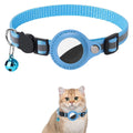 Airtag Cat Collar Breakaway, Reflective Kitten Collar with Apple Air Tag Holder and Bell for Girl Boy Cats, 0.4 Inches in Width and Lightweight