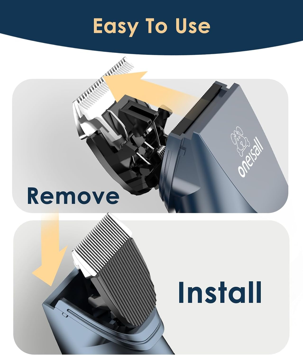 Ultra-Quiet Cat Grooming Clippers - 2-Speed Kit for Matted & Long Hair with 240Mins Battery Life, Adjustable Blades, 6 Guide Guards, Scissors & Steel Comb - Perfect for Cats & Small Dogs