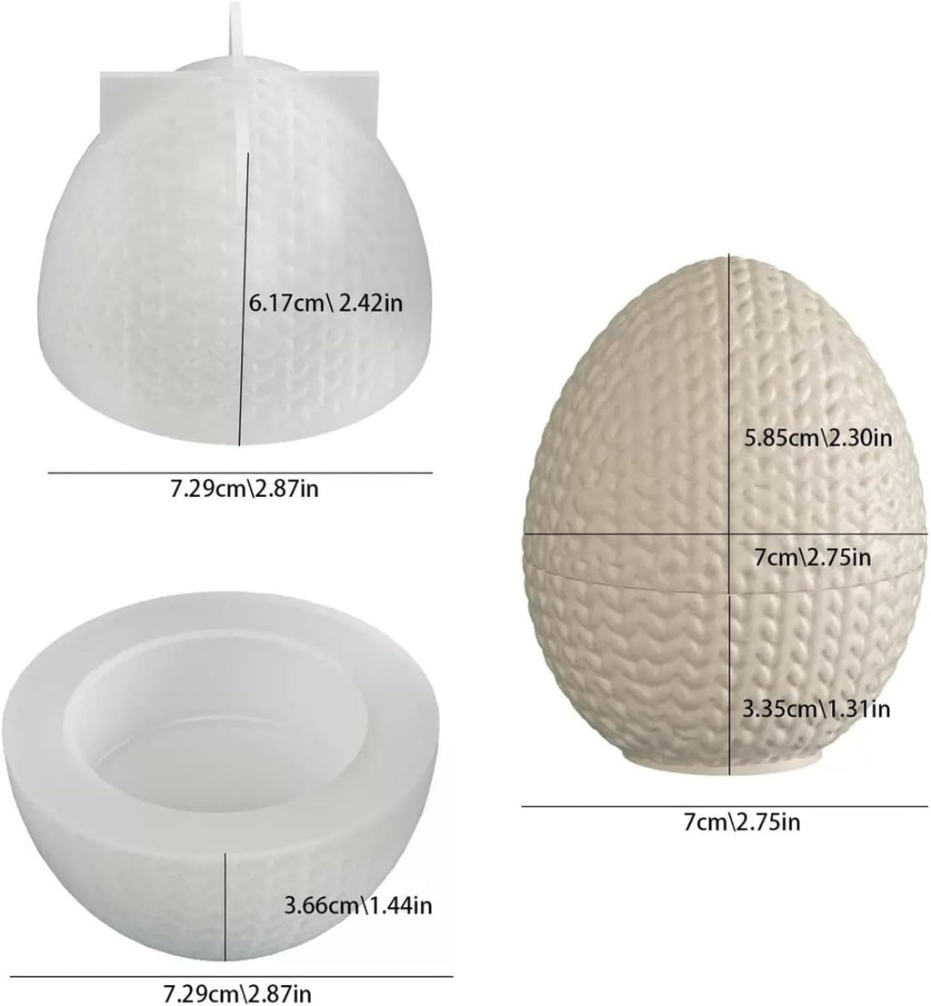 Jar Resin Mold, Egg Resin Mold with Lid,Egg Silicone Molds for Candle Making Jewelry Storage DIY Art Craft Home Decor
