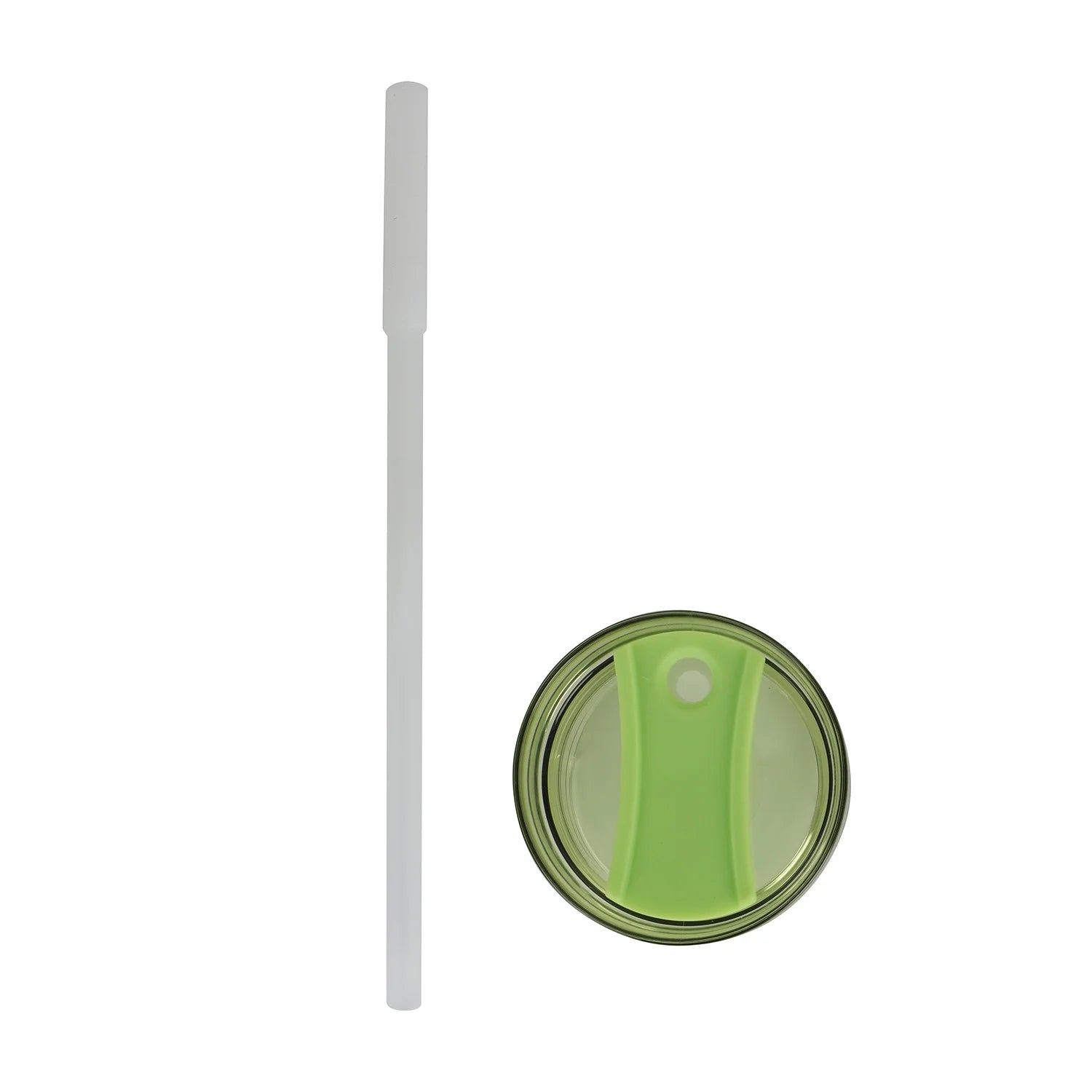 18 Oz Tumbler with Handle, Stripe Sonic Lime