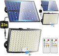 Solar Flood Lights Outdoor, [268LED/7M/5 Modes/2Pcs]Solar Motion Lights Outdoor Waterproof, REMOTE+IP65+ 8-12H USE Luces Solares Para Exteriores Lámparas Solares Para Exteriores,Yard,Doorway,Garage