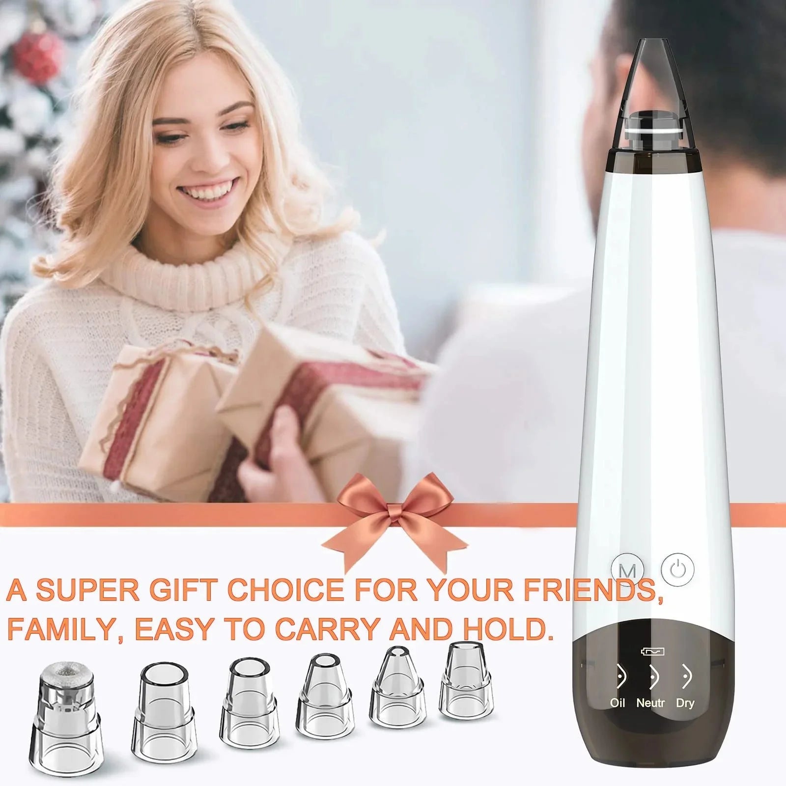 Advanced Blackhead Remover Vacuum - USB Rechargeable Pore Cleaner with 5 Probes for Flawless Skin