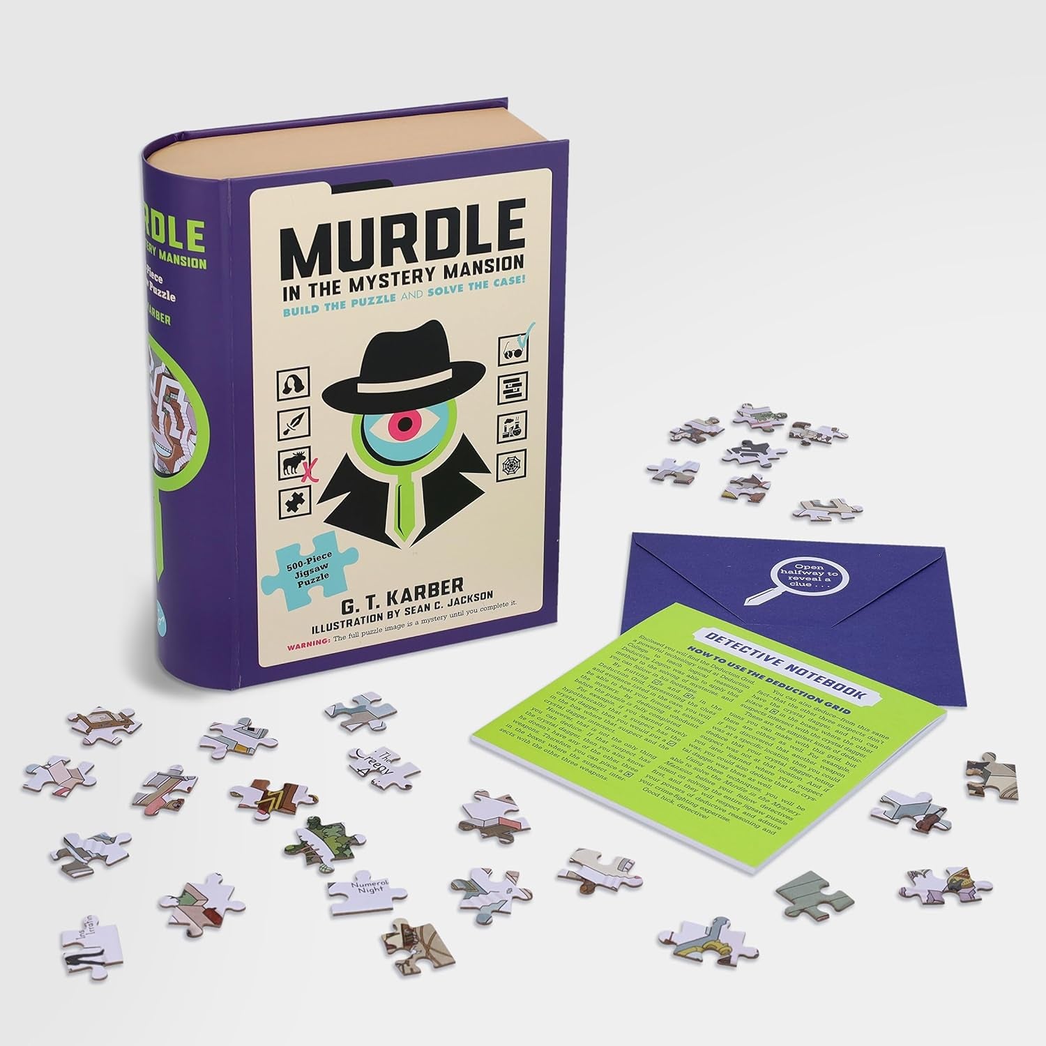 Murdle in the Mystery Mansion 500-Piece Jigsaw Puzzle